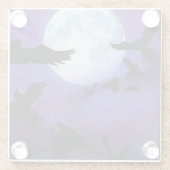 LILA SKY VULON MOON BLACK HALLOWEEN KROWS GLASUNTERSETZER (Rückseite)