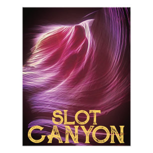 Lila Slot-Canyon Rosa Text oder Ihr Foto & Text