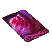 Lila Slot-Canyon Rosa Text oder Ihr Foto & Text Magnet (Rechte Seite)