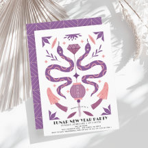 Lila Snake 2025 Lunar/Chinesisches Neujahrsfest Pa