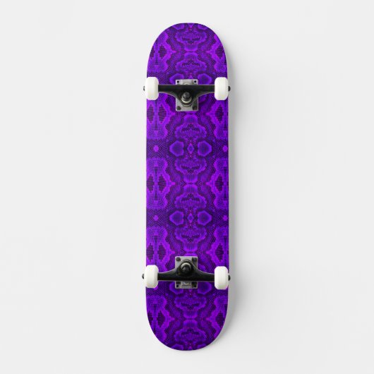 Lila Snake Texture SkateBoard (Vorderseite)
