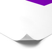 Lila Snowboard-Logo Poster (Ecke)