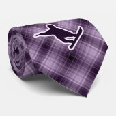 Lila Snowboarding Krawatte (Gerollt)