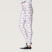 Lila Snowflake-Flugzeug - Leggings (Links)