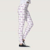 Lila Snowflake-Flugzeug - Leggings (Rechts)