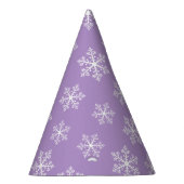 Lila Snowflake Party Hats Partyhütchen (Rechts)