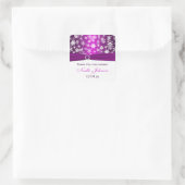 Lila Snowflakes Brautparty Sticker (Tasche)