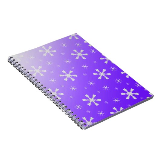 Lila SnowflakNotebook Notizblock (Rechte Seite)