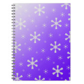 Lila SnowflakNotebook Notizblock (Vorderseite)