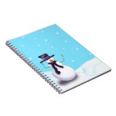 Lila Snowman Notizblock (Rechte Seite)