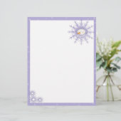 Lila Snowman Snowflakes (Stehend Vorderseite)