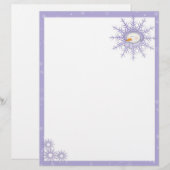 Lila Snowman Snowflakes (Vorne/Hinten)