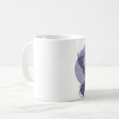 Lila Snowman-Tasse Kaffeetasse (Vorderseite Links)
