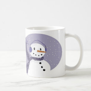 Lila Snowman-Tasse Kaffeetasse