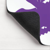 Lila-Snowmobiler Mousepad (Ecke)