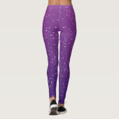 Lila Soda-Blasen-Leggings Leggings (Rückseite)