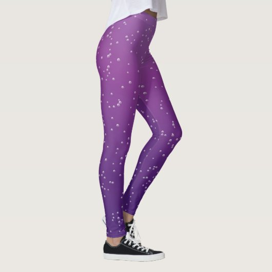 Lila Soda-Blasen-Leggings Leggings (Rechts)