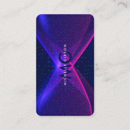 Lila Software-Engineer für moderne Datenwissenscha Visitenkarte (Vorderseite)