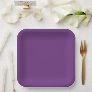 Lila Solid Color Pappteller