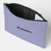 Lila - Solid-Large-Accessory Pouch Zubehörtasche (Offen)