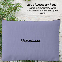Lila - Solid-Large-Accessory Pouch Zubehörtasche