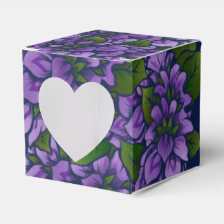 Lila Sommer Flora und Fauna Geschenkschachtel
