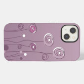 Lila Sommer iPhone Hülle (Rückseite (Horizontal))