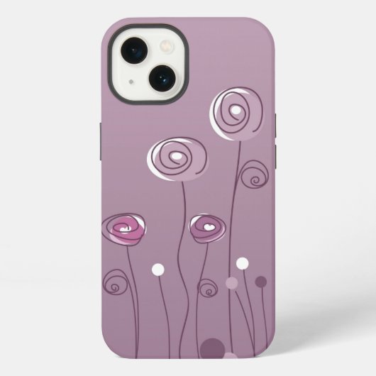 Lila Sommer iPhone Hülle (Rückseite)