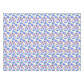 Lila Sommer Rosa Blumengarten Tischdecke (Vorderseite (Horizontal))