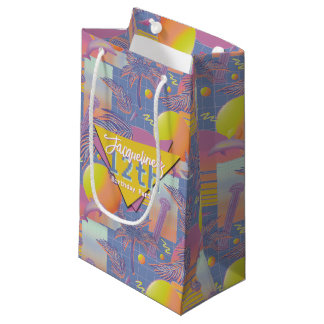 Lila Sommer Vaporwave Sunset Geburtstag Kleine Geschenktüte