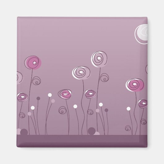 Lila Sommermagnet Magnet (Vorne)