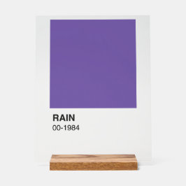 Lila Song Album - Klare Hintergrundinformationen Acrylschild