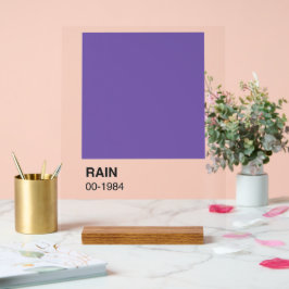 Lila Song Album - Klare Hintergrundinformationen Acrylschild