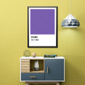 Lila Song Album - weiße Grenze Poster