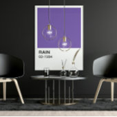 Lila Song Album - weiße Grenze Poster