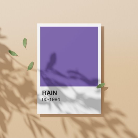 Lila Song Album - weiße Grenze Poster