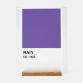 Lila Song Album - weißer Hintergrund Acrylschild (Vorderseite)