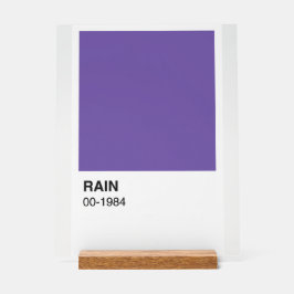 Lila Song Album - weißer Hintergrund Acrylschild