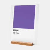 Lila Song Album - weißer Hintergrund Acrylschild (Winkel)