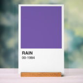 Lila Song Album - weißer Hintergrund Acrylschild (Neutral)