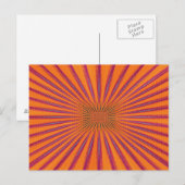 Lila Sonne Postkarte (Vorne/Hinten)