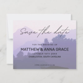 Lila Sonnenaufgang Save The Date