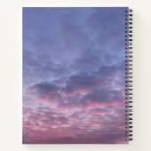 Lila Sonnenaufgang-SpiralNotebook Notizblock (Rückseite)