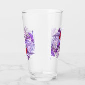Lila Sonnenblass Glas (Rechts)