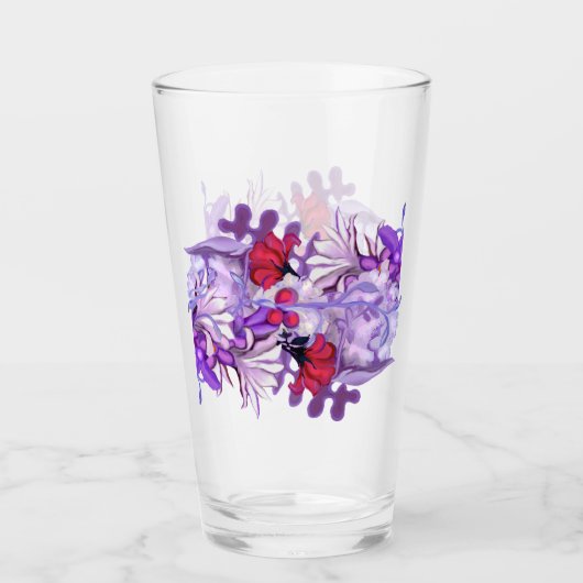Lila Sonnenblass Glas (Vorderseite)