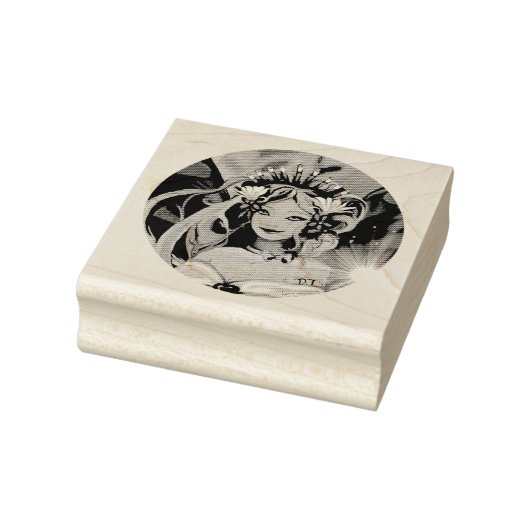 Lila Sonnenblume Gummistempel (Stempel)