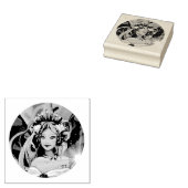 Lila Sonnenblume Gummistempel (Stempel)