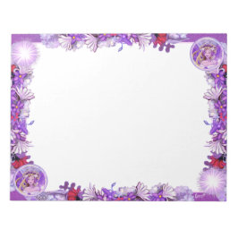 Lila Sonnenblume Notizblock