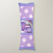 Lila Sonnenblume Seitenschläferkissen (Vorderseite Vertikal)