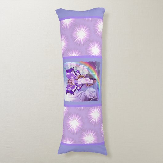 Lila Sonnenblume Seitenschläferkissen (Vorderseite Vertikal)